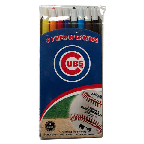 National Design 8-Pack Twist Crayons - MLB Chicago Cubs