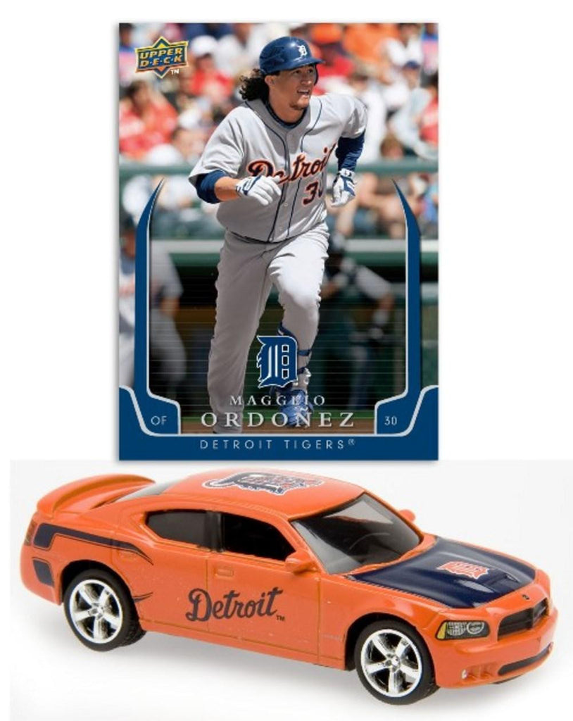 Upper Deck 2008 MLB Detroit Tigers 1:64 Dodge Charger with Magglio Ordonez Card