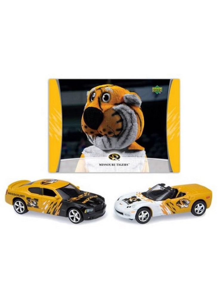Upper Deck Missouri Tigers 2007-08 NCAA Home & Road Charger & Corvette 2 Pack with School Mascot Card