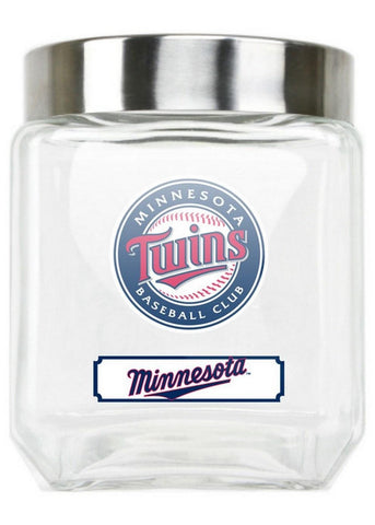 Duckhouse Medium Glass Canister MLB Minnesota Twins
