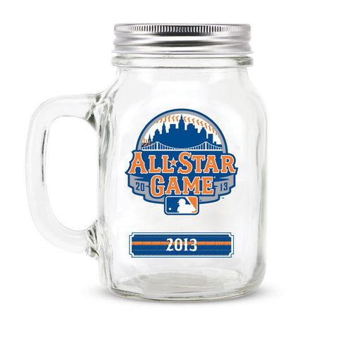 20 ounce. Glass Mason Jar - 2013 All Star Game