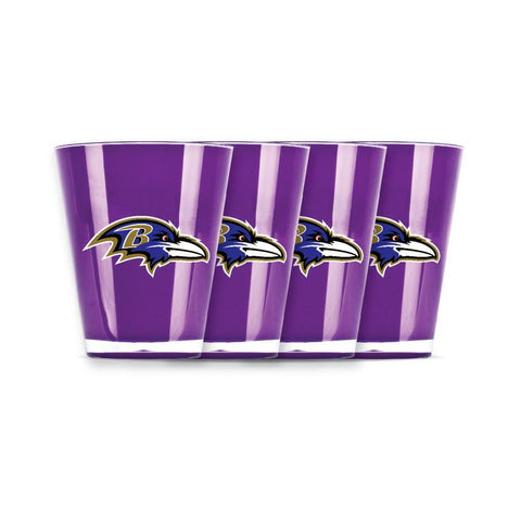 4 piece shot glass set - Baltimore Ravens