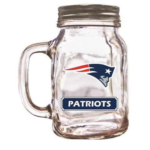 Duckhouse 16 Ounce Mason Jar - New England Patriots