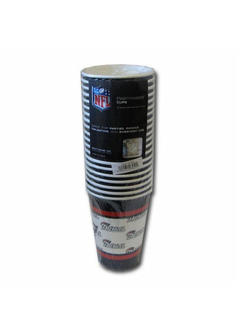 New England Patriots Disposable Paper Cups - 20 Pack