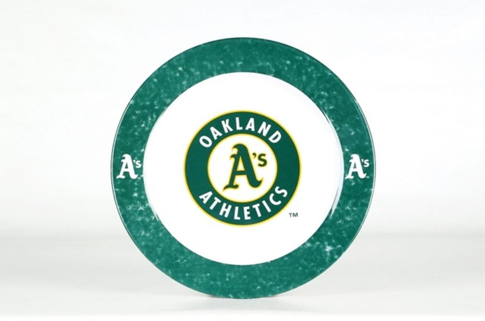 MLB Oakland Athletics 4 Piece Dinner Plate Set