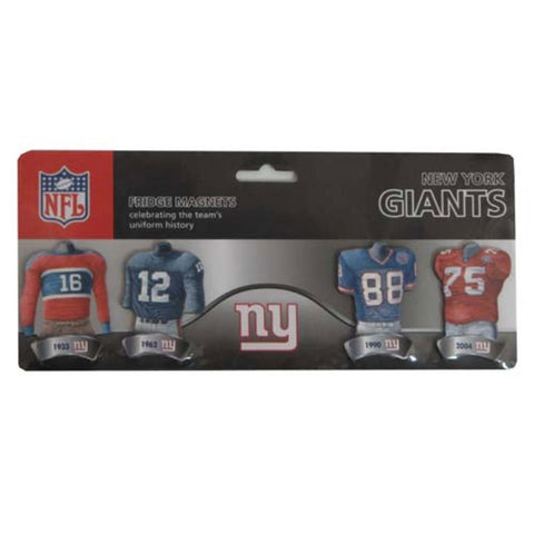 NFL New York Giants Uniform Magnet Set (4 Pack)