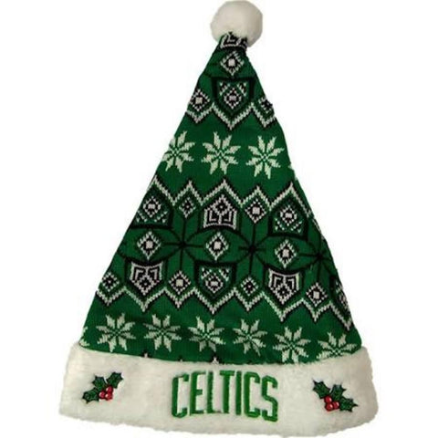 Boston Celtics  2015 Knit Santa Hat