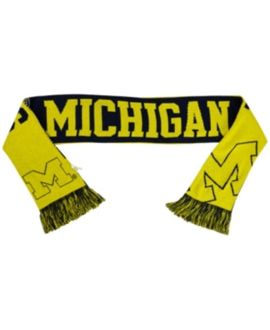 Michigan Reversible Split Logo Scarf