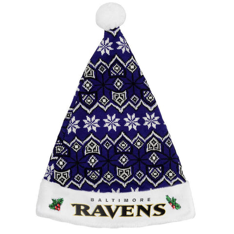 Baltimore Ravens 2015 Knit Santa Hat