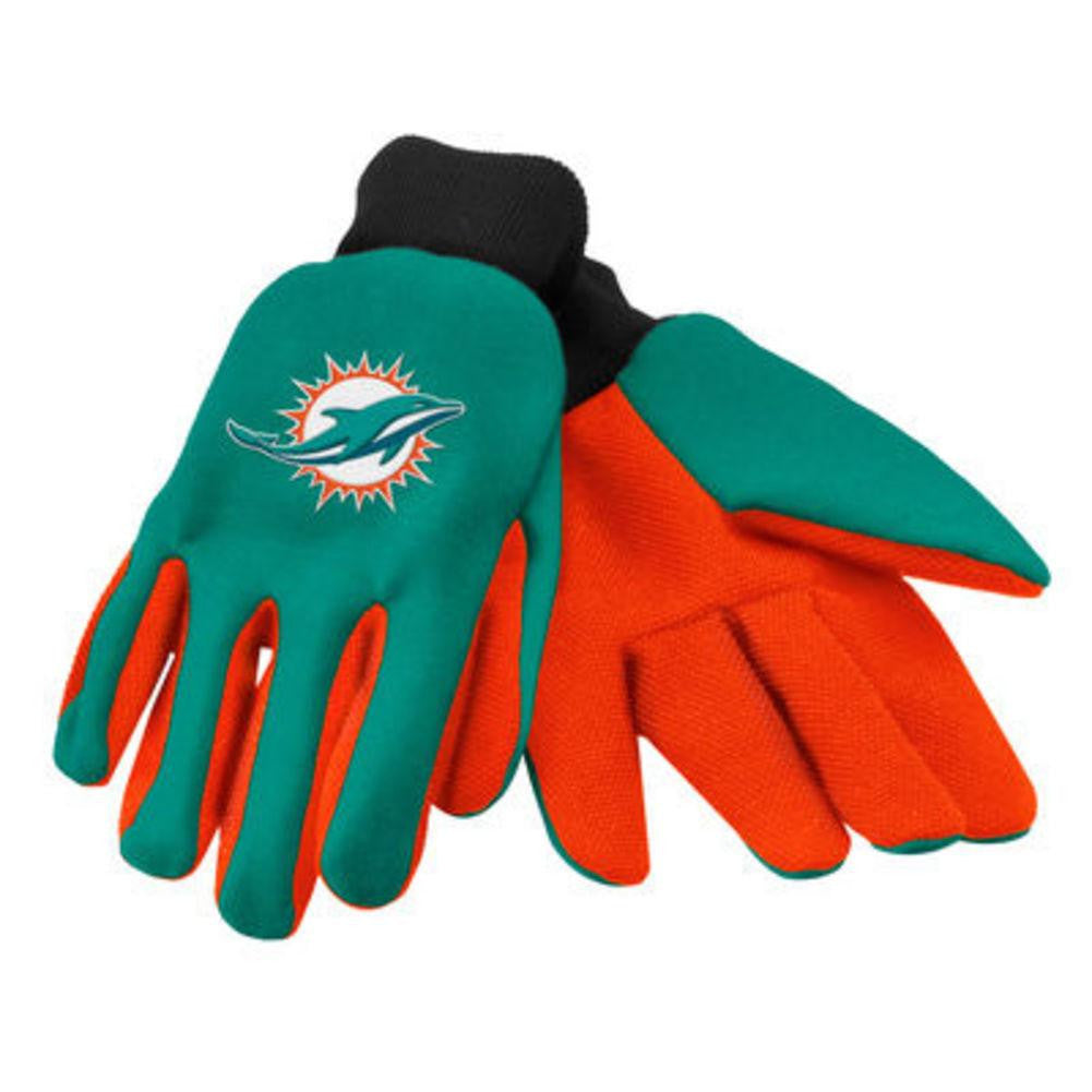 Miami Dolphins 2015 Utility Glove - Colored Palm