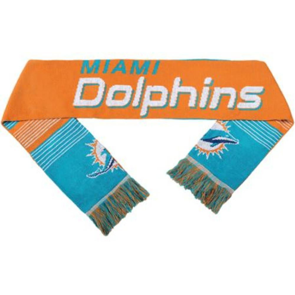 Miami Dolphins Reversible Split Logo Scarf