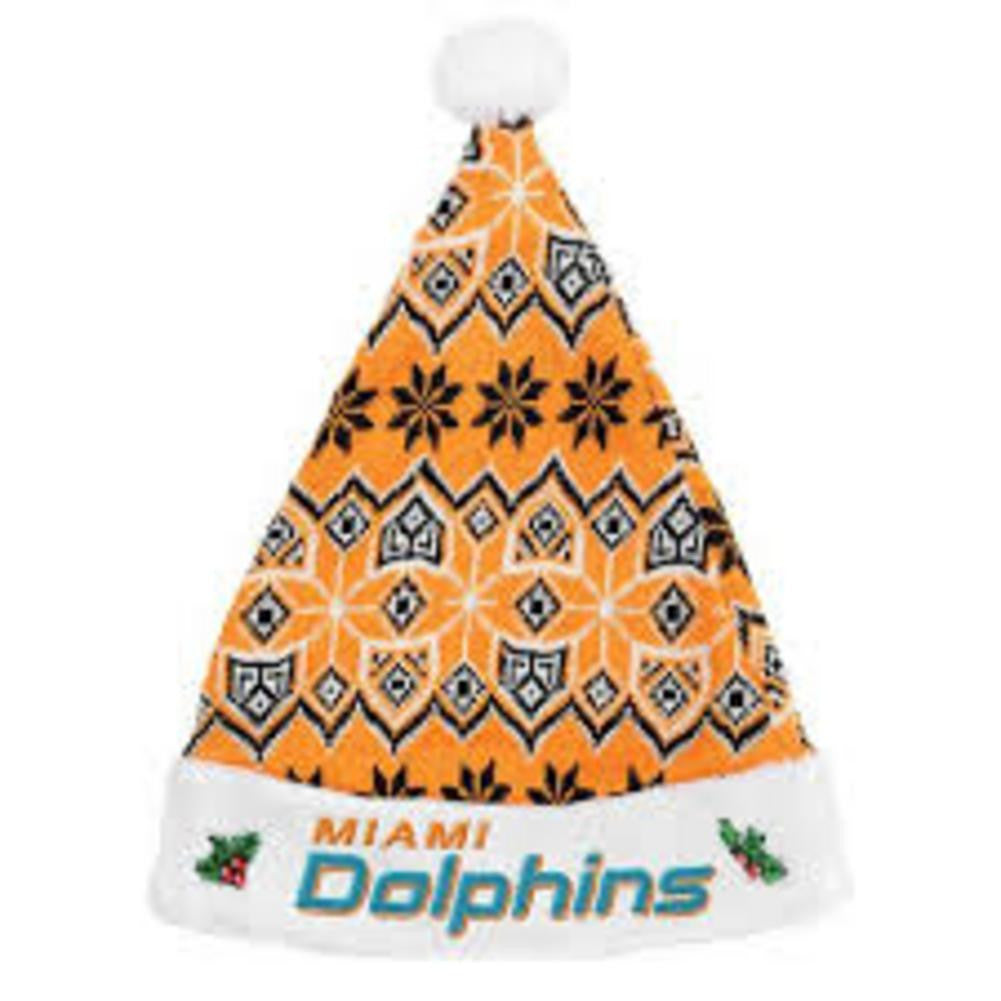 Miami Dolphins 2015 Knit Santa Hat