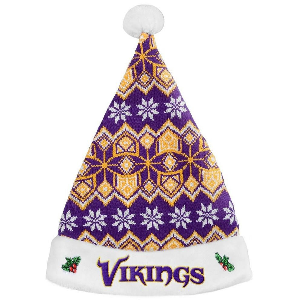 Minnesota Vikings 2015 Knit Santa Hat