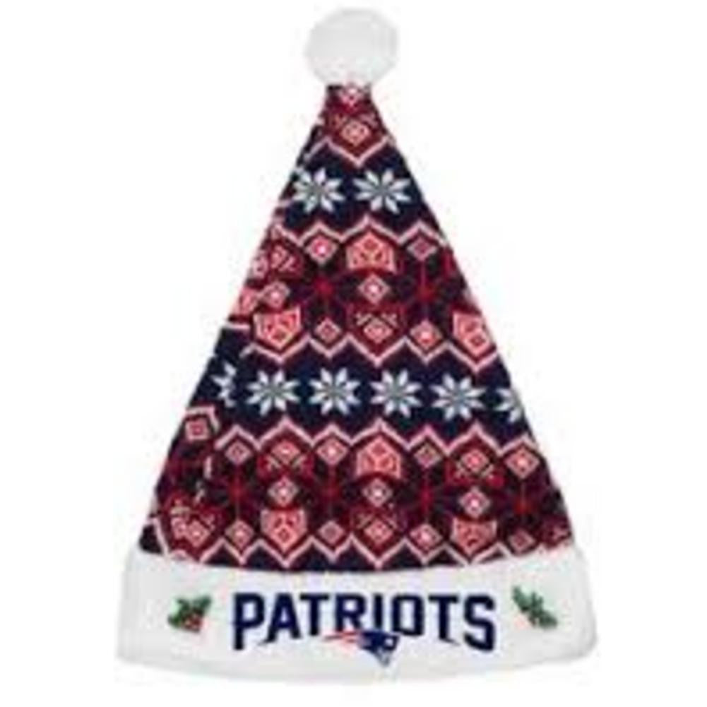 New England Patriots 2015 Knit Santa Hat