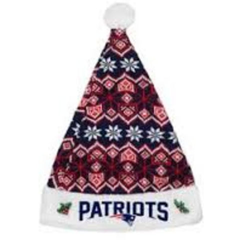 New England Patriots 2015 Knit Santa Hat