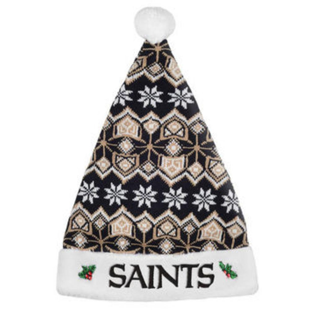 New Orleans Saints 2015 Knit Santa Hat