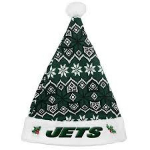 New York Jets 2015 Knit Santa Hat