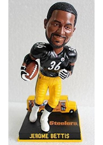 Forever Collectibles NFL Pittsburgh Steelers Jerome Bettis Bus Bobblehead