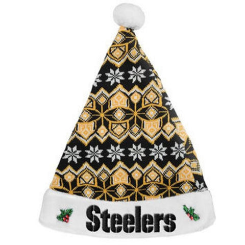 Pittsburgh Steelers 2015 Knit Santa Hat