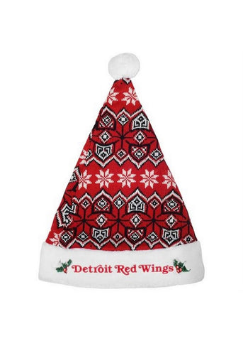 Forever Collectibles NHL Detroit Redwings 2015 Knit Santa Hat