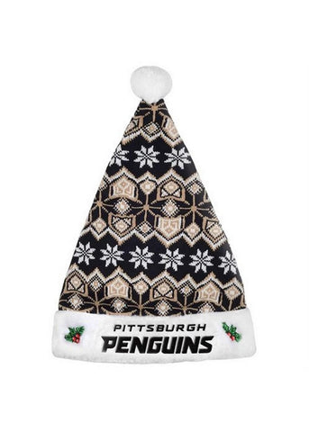Forever Collectibles NHL Pittsburgh Penguins 2015 Knit Santa Hat