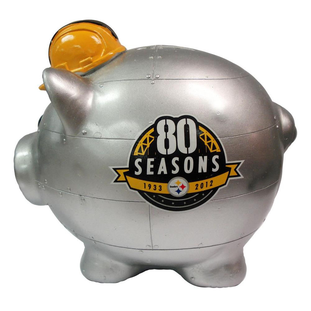 NFL Pittsburgh Steelers 80th Anniversary large Piggy Bank
