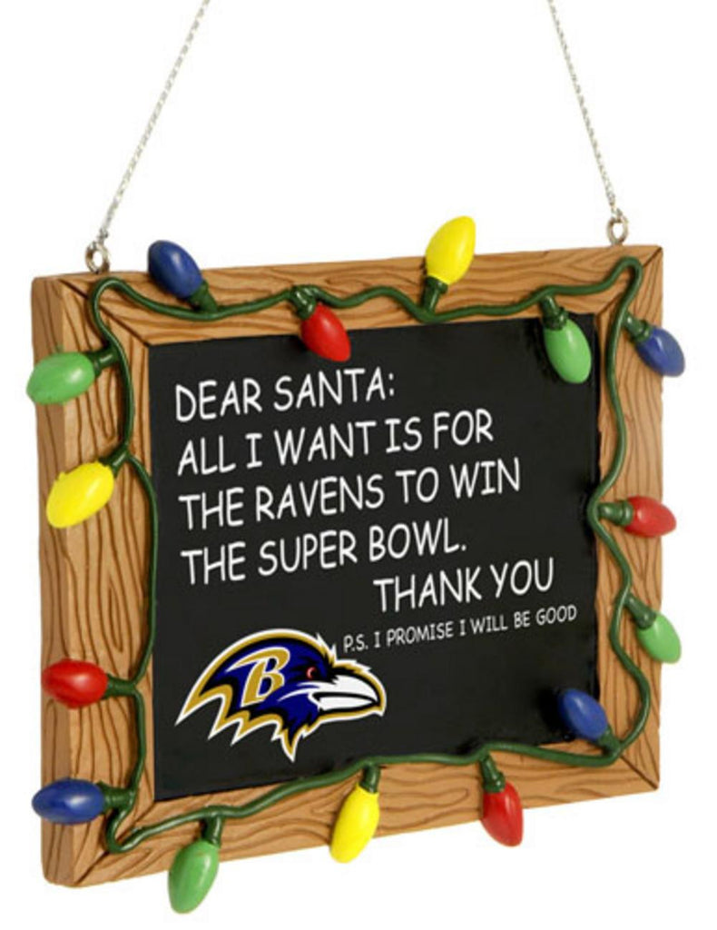 Baltimore Ravens Holiday Chalkboard Sign
