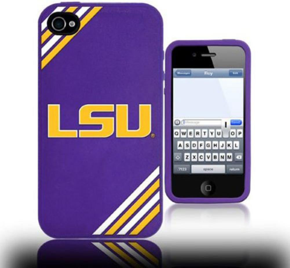 LSU Tigers Logo 3D Silicone iPhone 4-4S Case