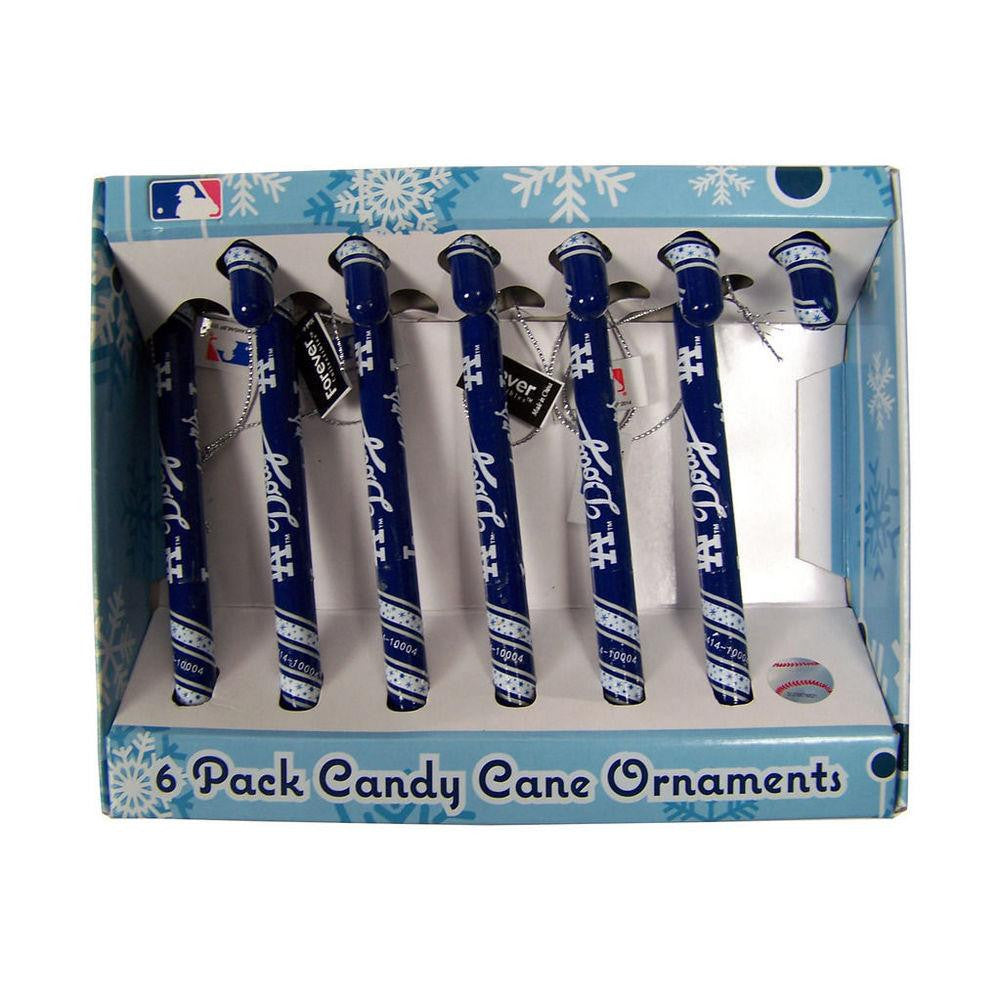 Forever Candy Cane Ornament Box Set MLB- Los Angeles Dodgers