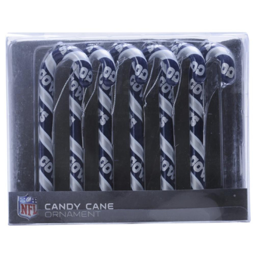Dallas Cowboys Candy Cane Ornament Set - NFL Football
