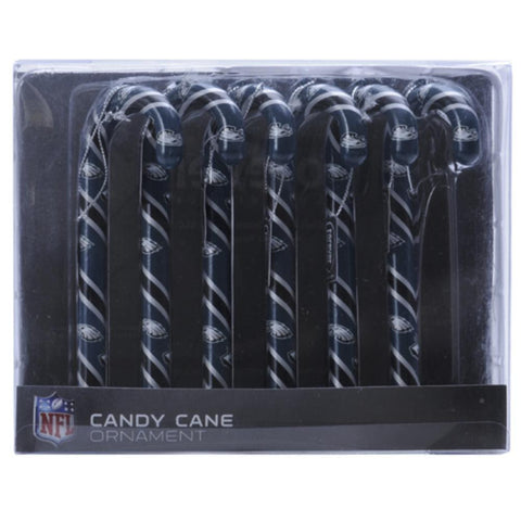 Philadelphia Eagles NFL Candy Cane Ornament Set of 6