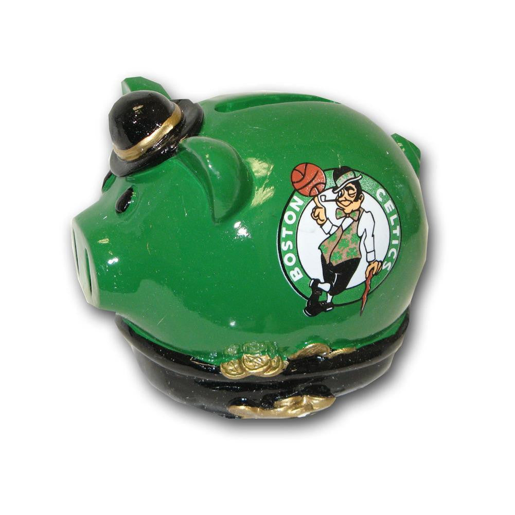 Small Thematic Piggy Bank - NBA Boston Celtics