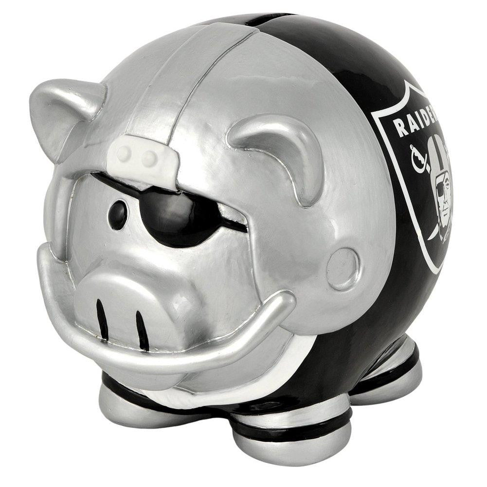 LARGE PIG BANK NFL OAK 05579