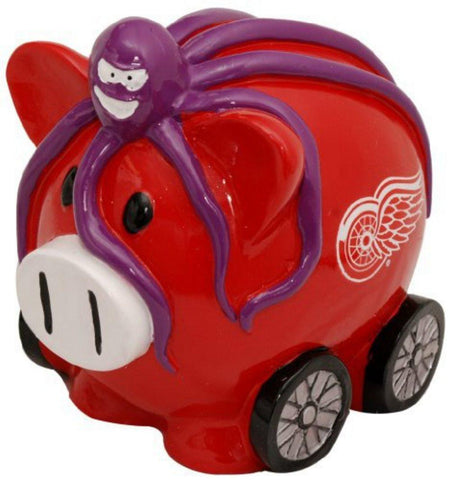 Forever Collectibles Large Thematic Piggy Bank - Detroit Red Wings