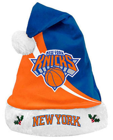Forever Collectibles NBA New York Knicks Swoop Logo Santa Hat