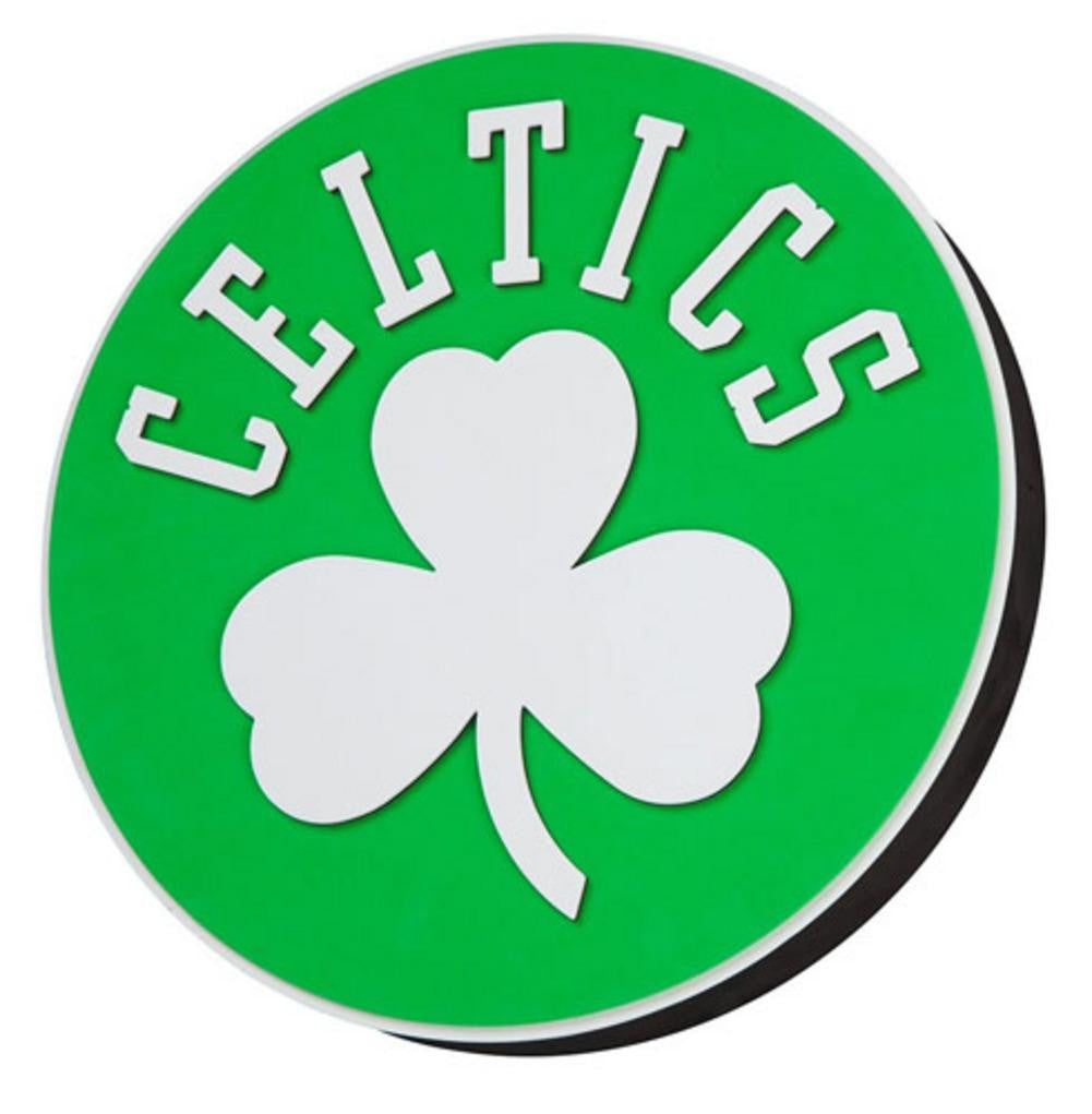 Boston Celtics NBA 3D Foam Logo Wall Sign