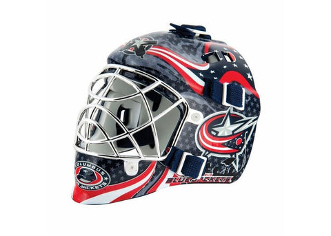 Franklin NHL Mini Goalies Mask-Columbus Bluejacket