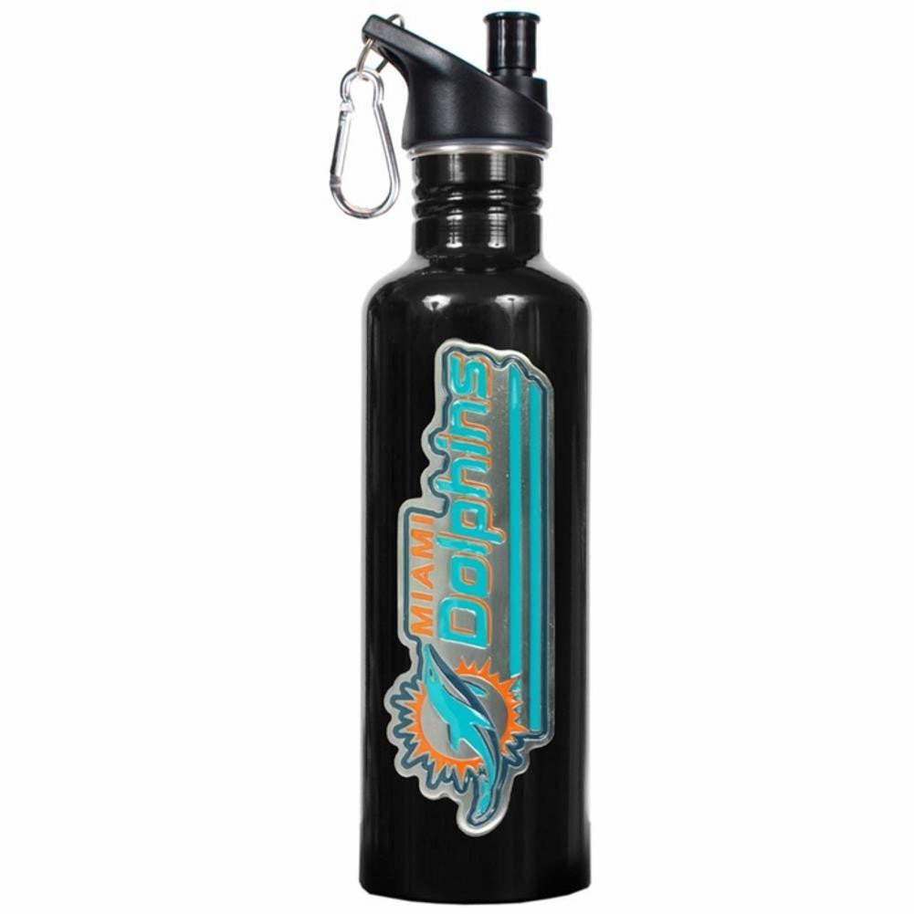 Stainless Steel Water Bottle -Miami Dolphins