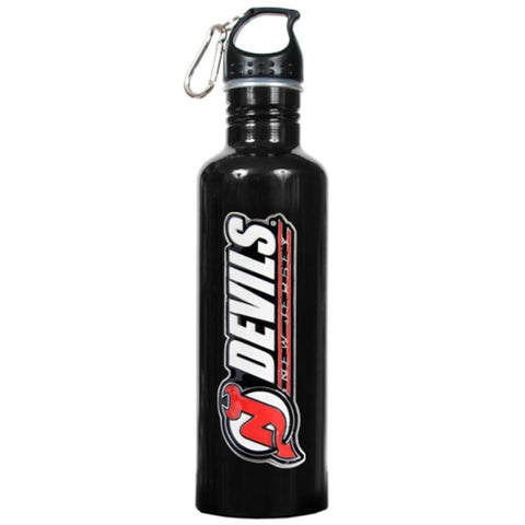 Stainless Steel Water Bottle - New Jersey Devils Black