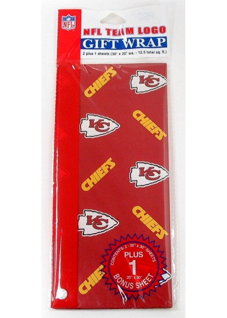 PSG NFL Kansas City Chiefs Flat Gift Wrap
