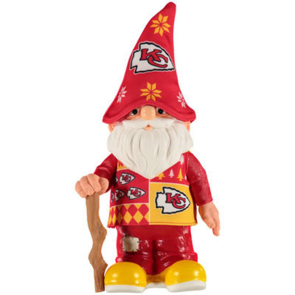 KANSAS CITY CHIEFS REAL UGLY SWEATER GNOME - BUSY BLOCK