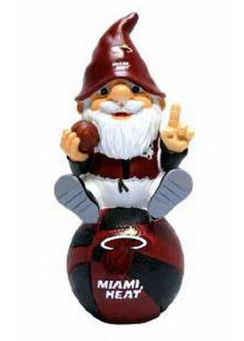 Miami Heat Gnome Sitting on Team Logo