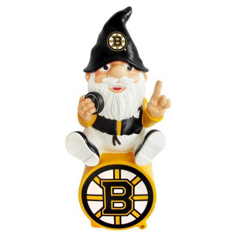 Boston Bruins Forever Collectibles Gnome Sitting on Logo