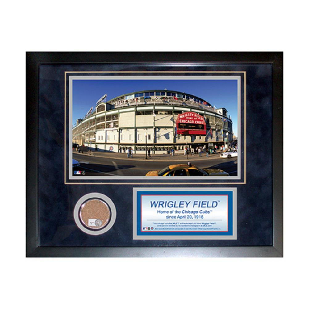 Chicago Cubs Dirt Collage with Wrigley Field photo