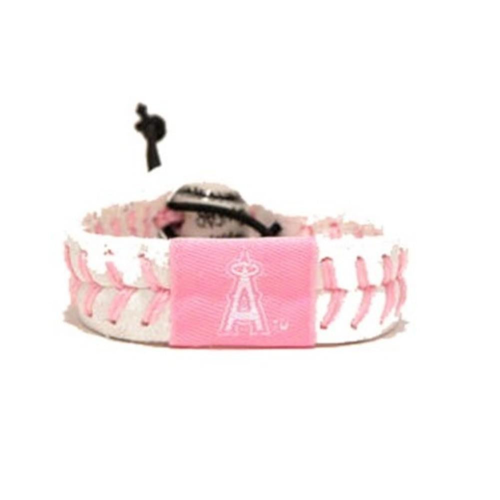 Gamewear MLB Leather Wrist Band - Angels (Pink)