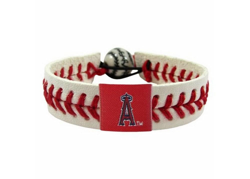 Gamewear MLB Leather Wrist Band - Angels (Red)