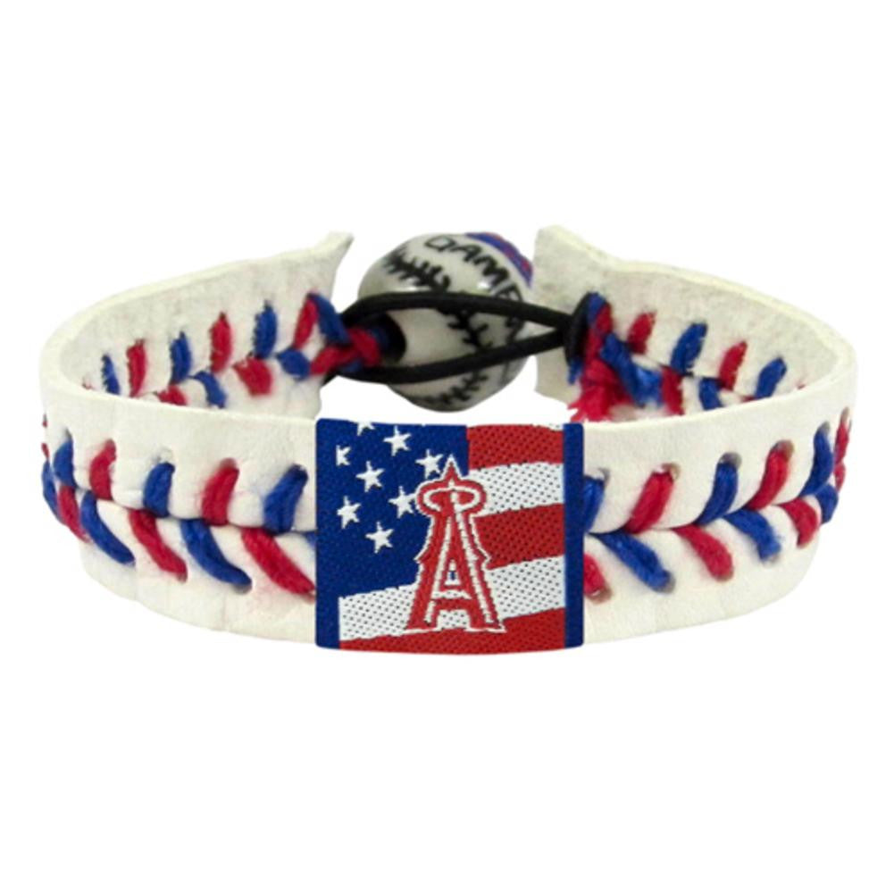 Anaheim Angels Stars and Stripes Baseball Bracelet