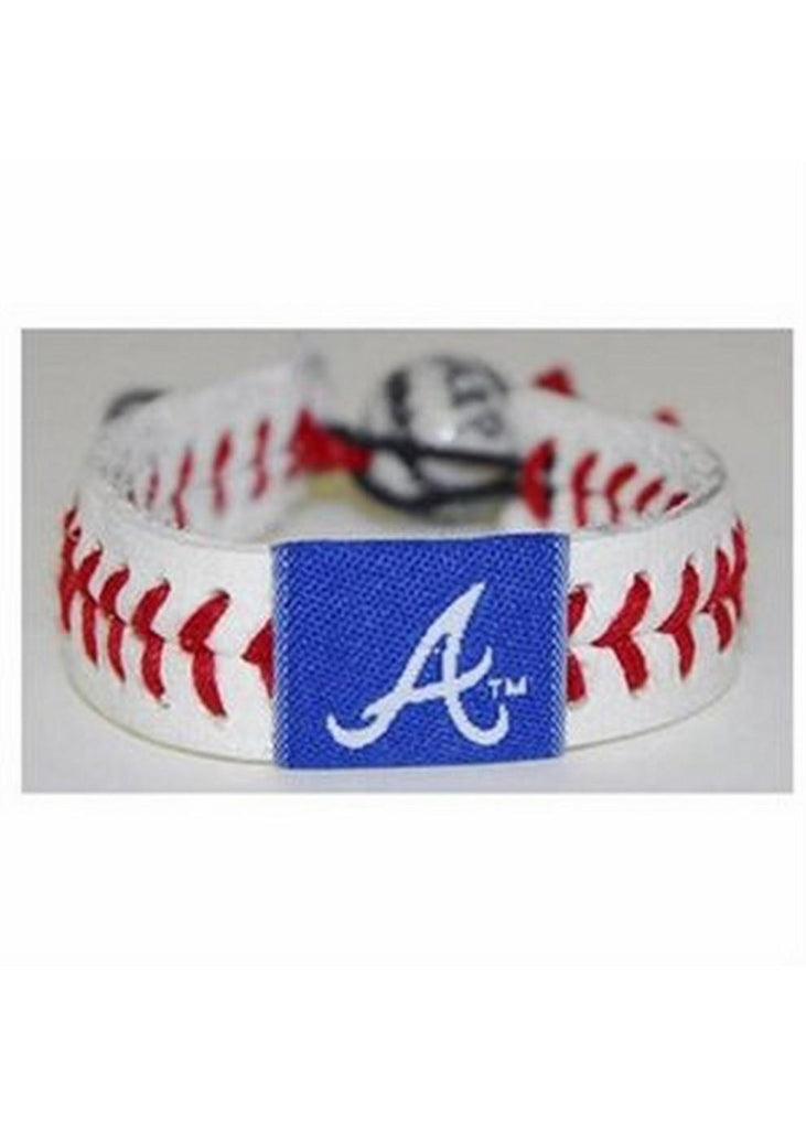 Gamewear MLB Leather Wrist Band - Braves (Blue)