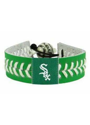 MLB Chicago White Sox St. Patrick's Day Baseball Bracelet