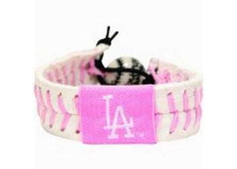 Los Angeles Dodgers Pink Baseball Bracelet by Gamewear